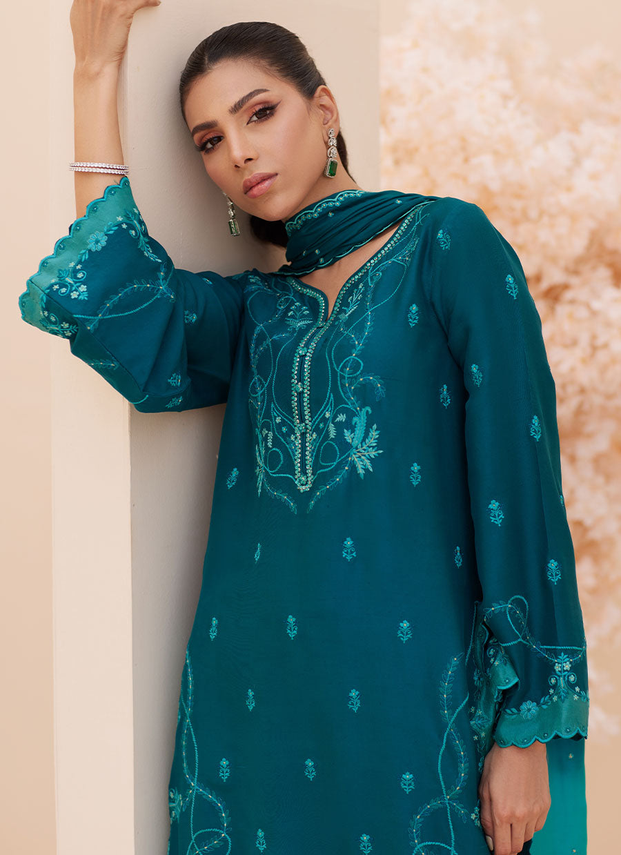 Evel Emerald  Shirt and Dupatta
