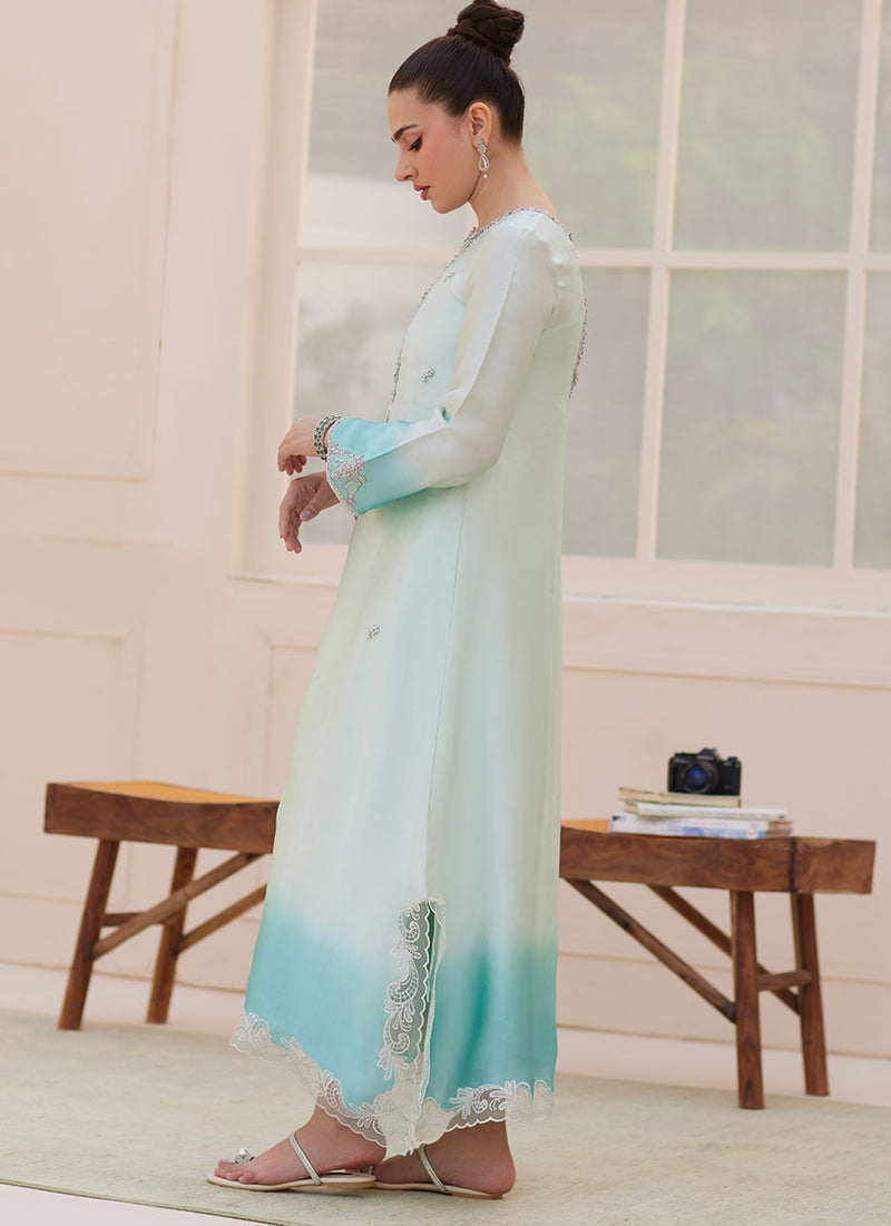 Palmira Aqua Ombre Shirt