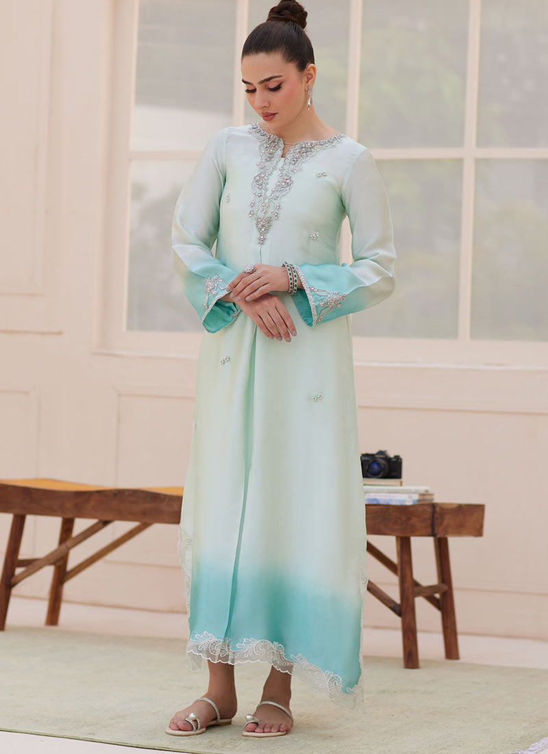 Palmira Aqua Ombre Shirt