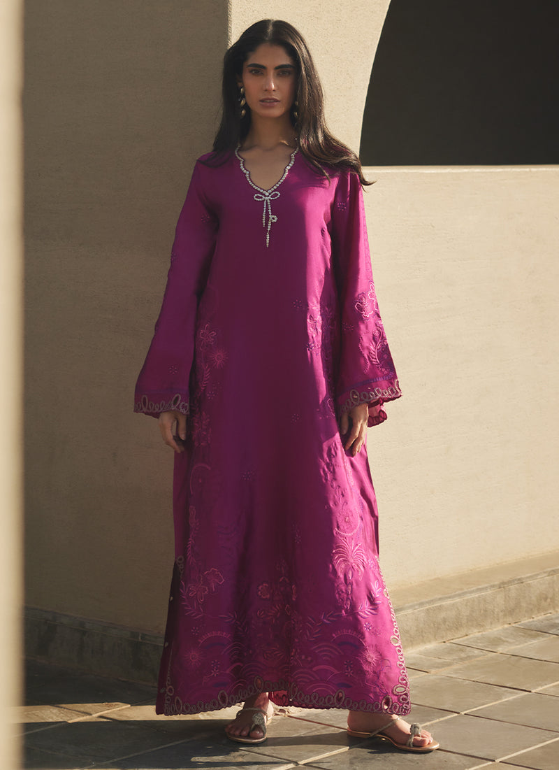 Aerie Hot Pink Kaftan