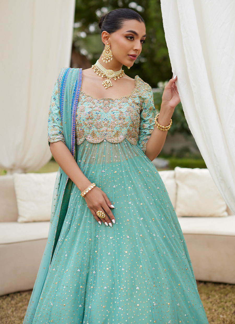 Amani Aqua Ombre Kalidaar