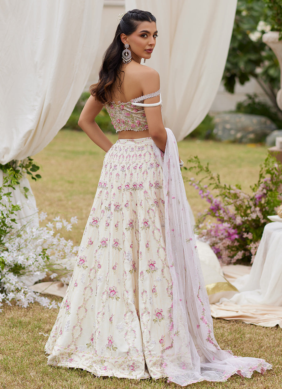Kaya Ivory Lehnga Choli