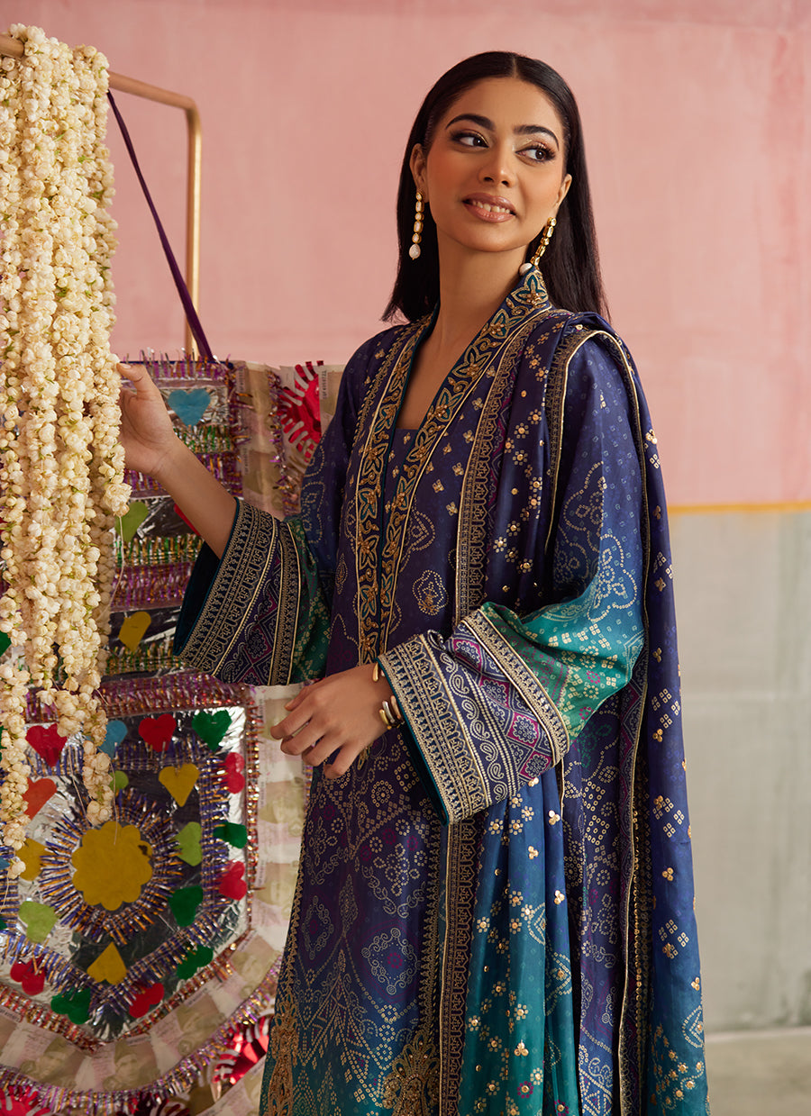 Catalina Ombre Shirt And Dupatta