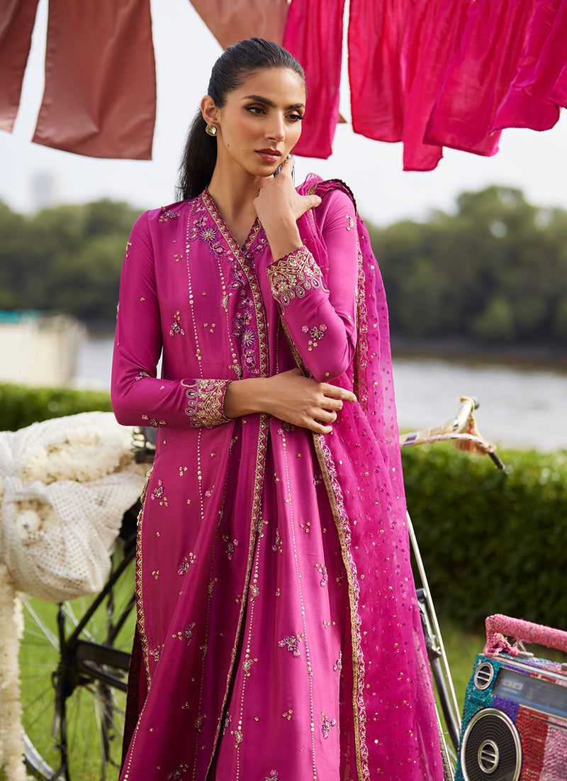Mirage Magenta Shirt And Dupatta