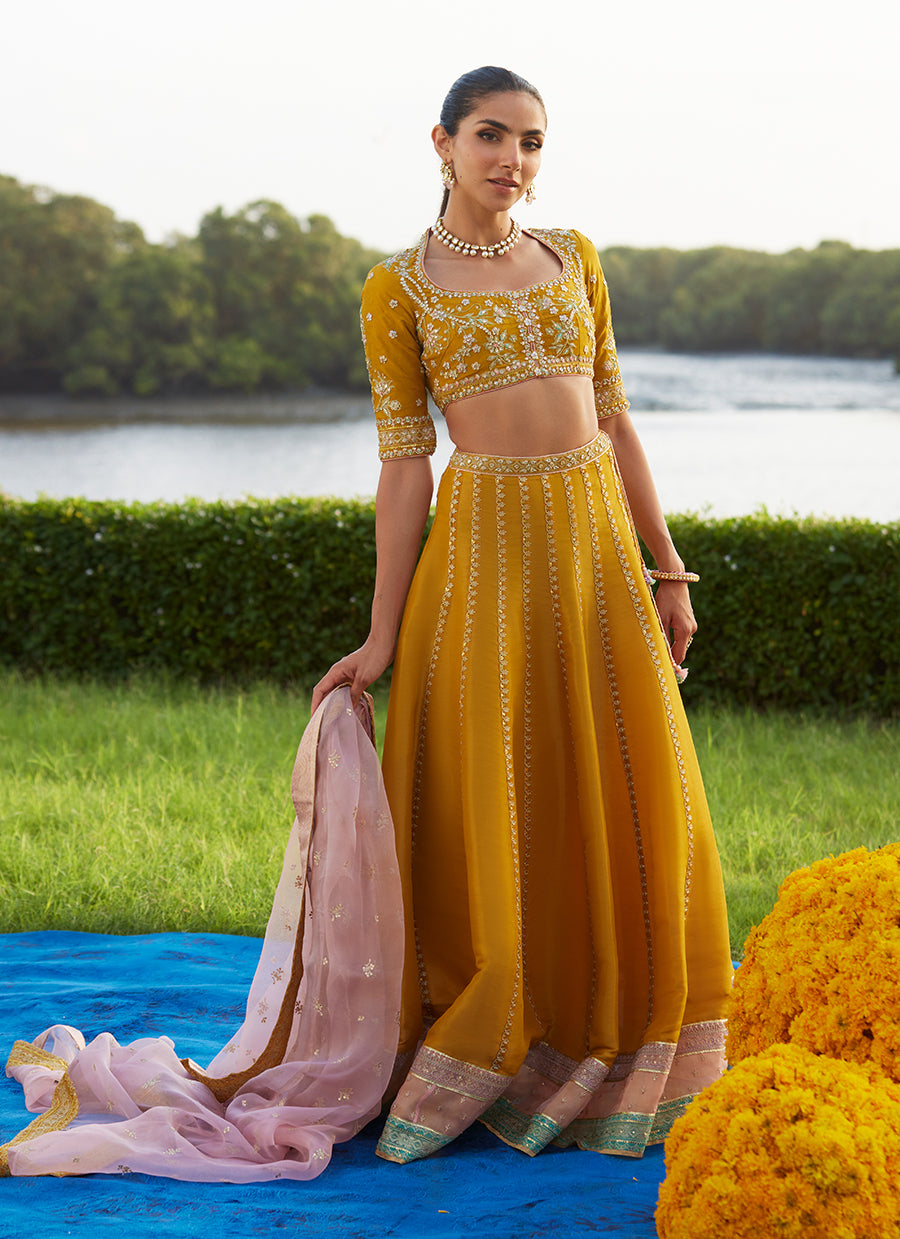 Zard Lengha Choli