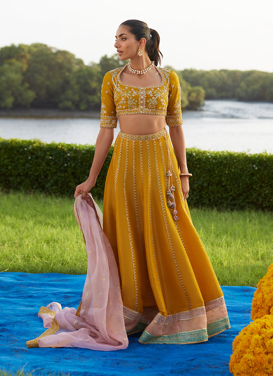 Zard Lengha Choli