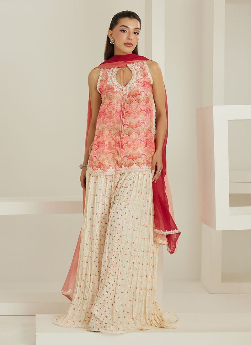 Selma Short Shirt Dupatta with Pants