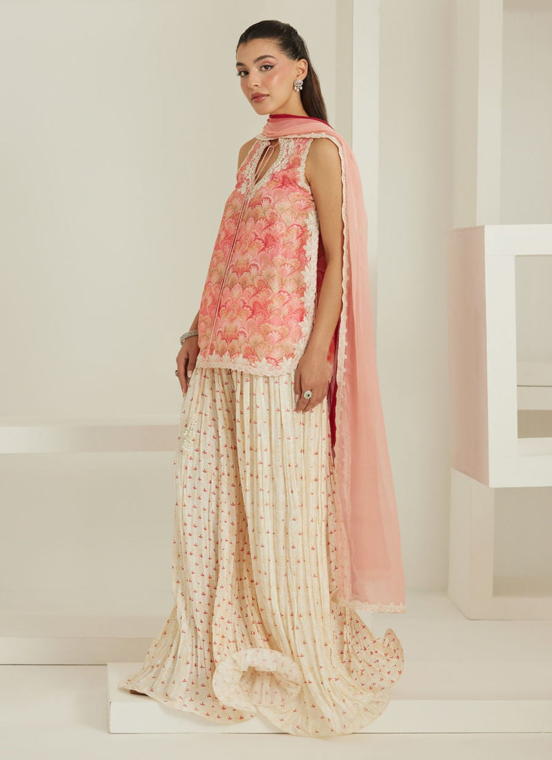 Selma Short Shirt Dupatta with Pants
