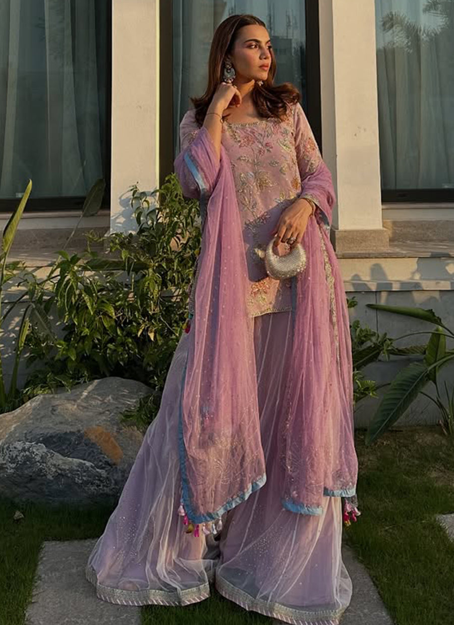 Mahrukh A Lakhany in Ezlyn French Short Shirt And Dhaka