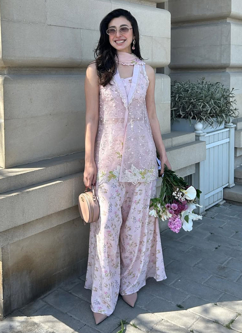 Wajeha Khan in Kyma Blush Ensemble