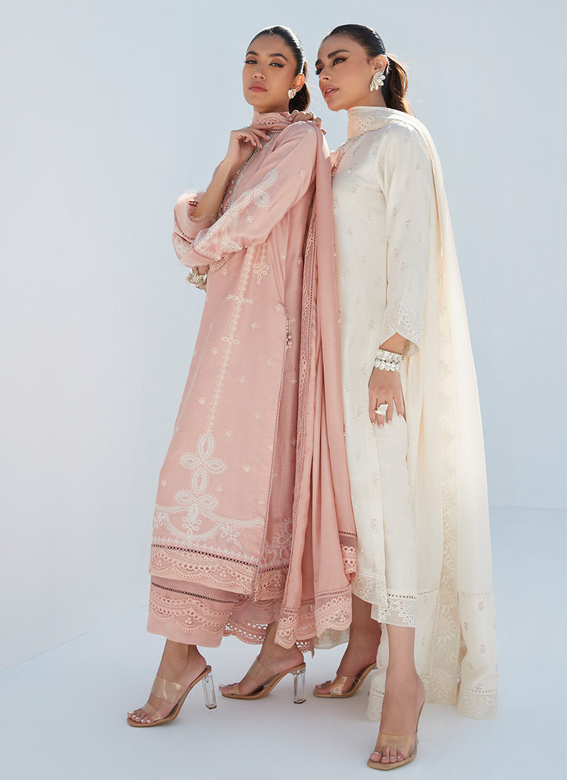 Erica Apricot Shirt And Dupatta