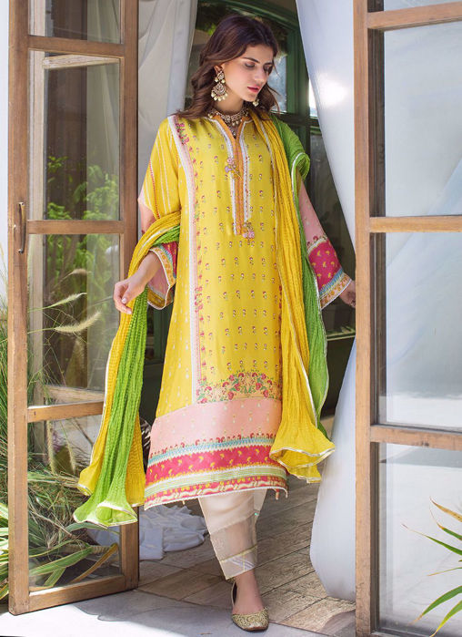 Picture of Gotta Lotus Raw Silk Shalwar