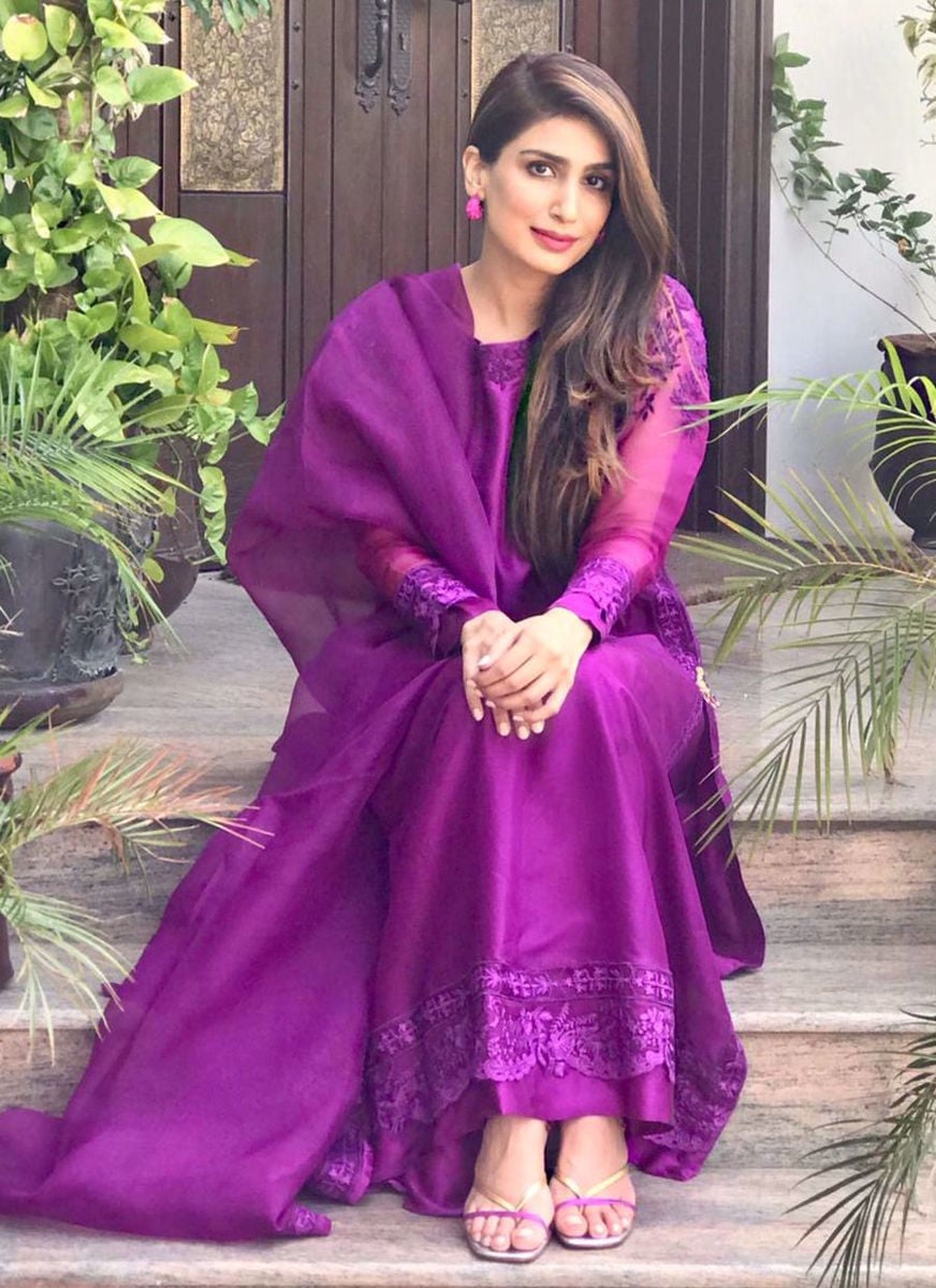 Emerald Silk Kalidaar With Pure Organza Embroidered Dupatta