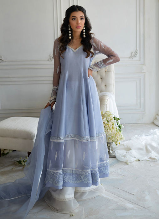 Picture of Feefee Periwinkle Kalidaar And dupatta