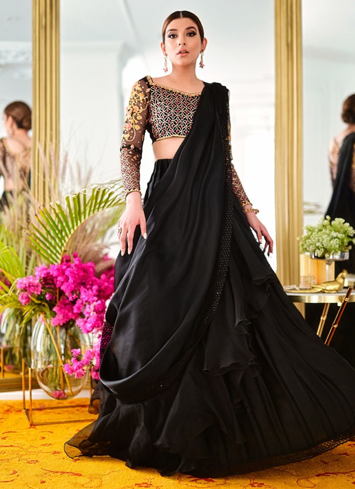 Zainab Lehnga Saree for women from farahtalibaziz