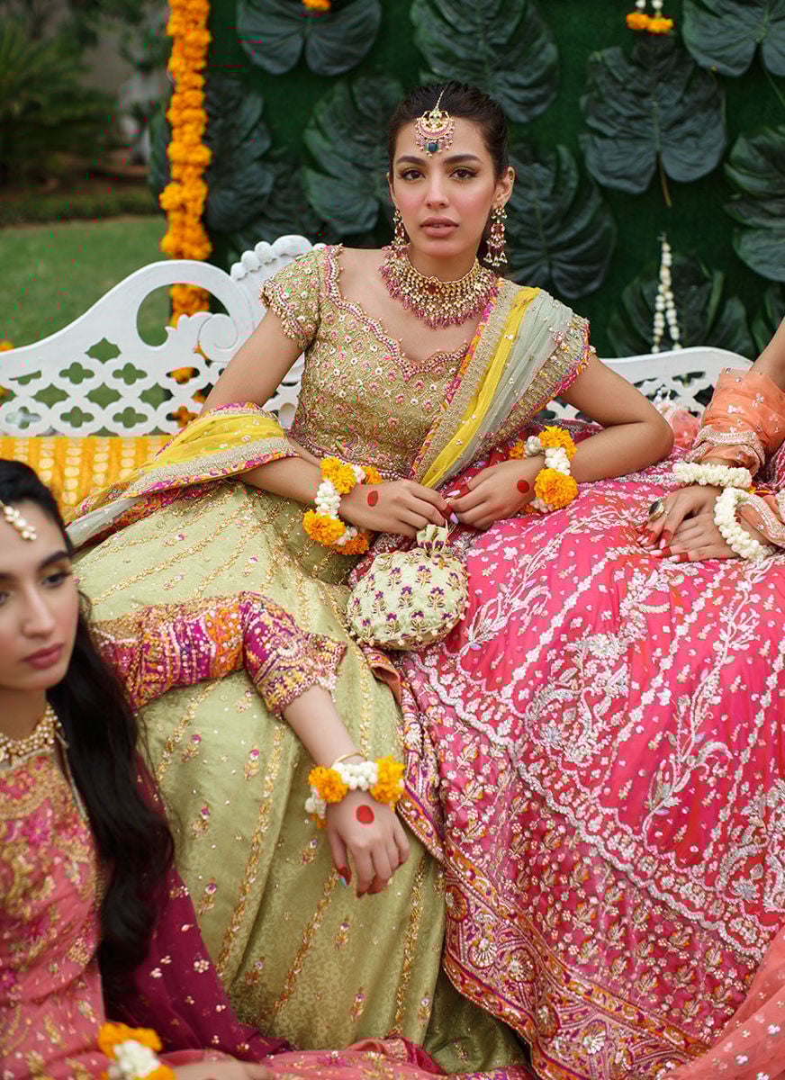 Zena Lime Lehenga Choli