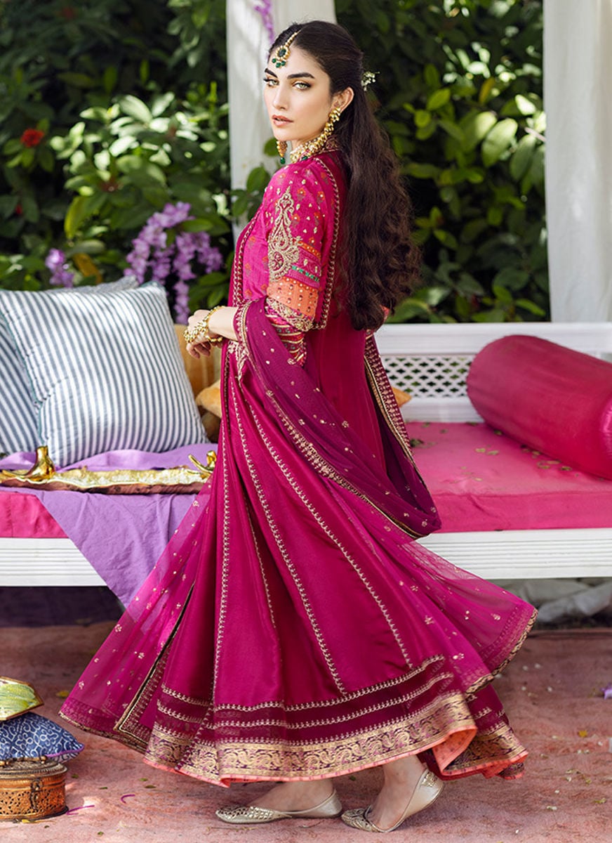 Zareen Fuchsia Kalidaar And Dupatta