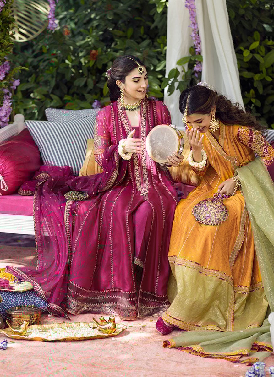 Zareen Fuchsia Kalidaar And Dupatta