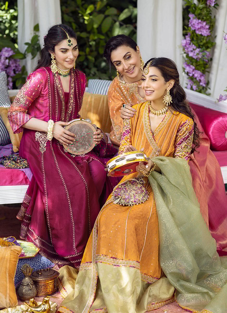 Zareen Fuchsia Kalidaar And Dupatta