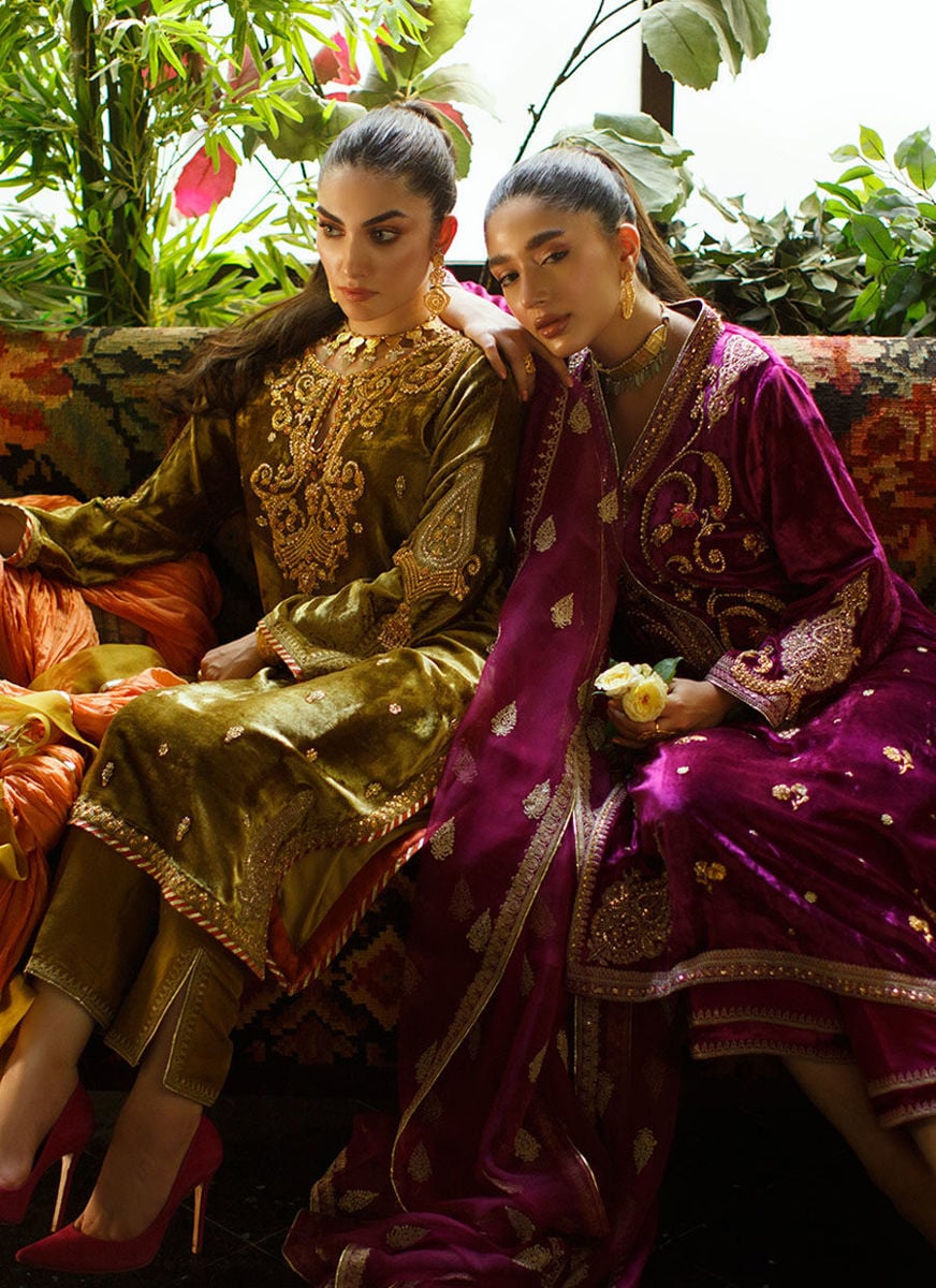 Miyera Berry Shirt And Dupatta