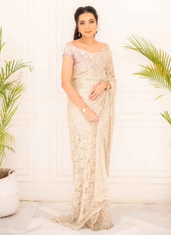 Delphine Saree for women from farahtalibaziz