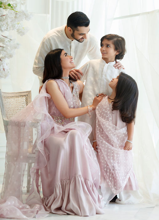 Picture of Mini Blanco Silk Kurta