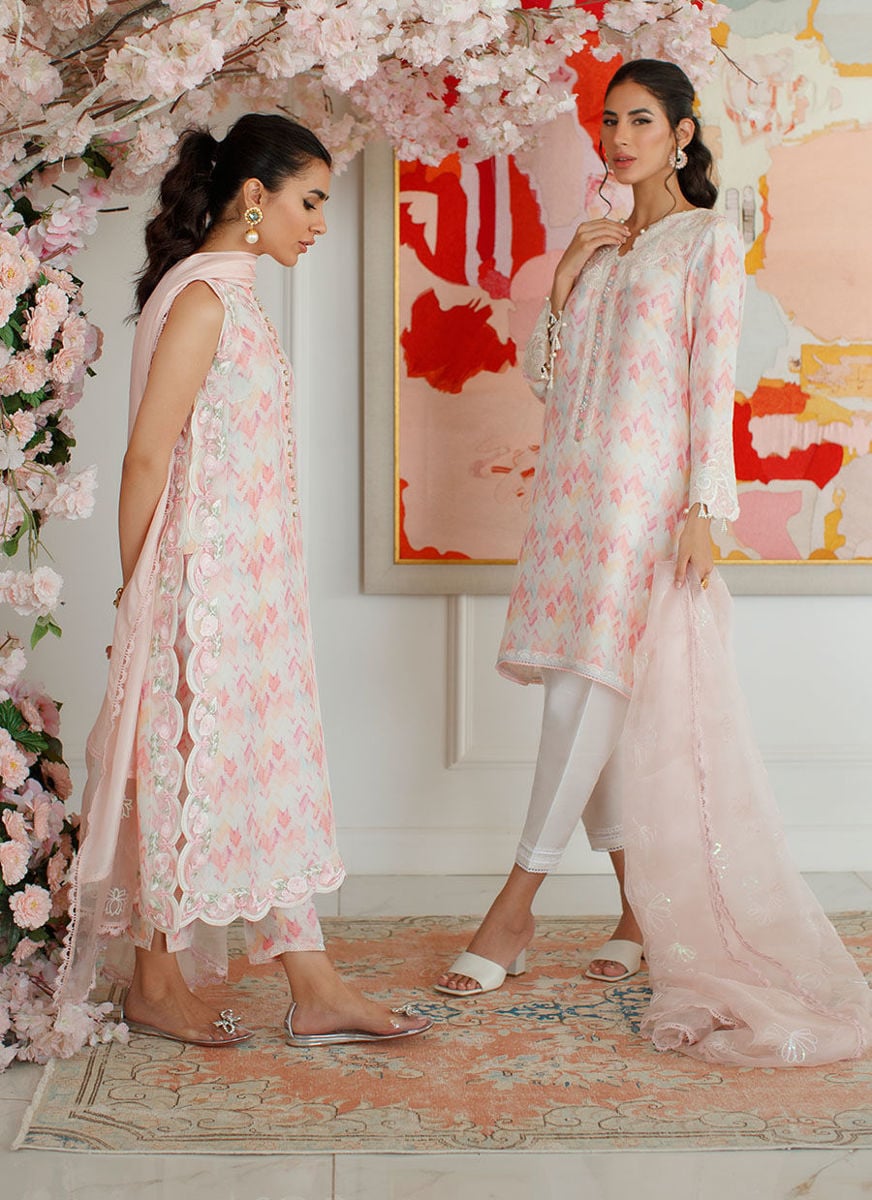 Ikat Emma Shirt And Dupatta