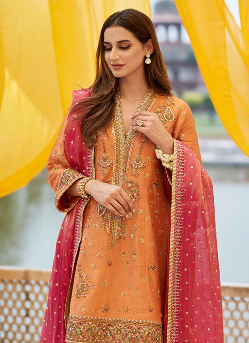 Zahra Coral A Line Kurta