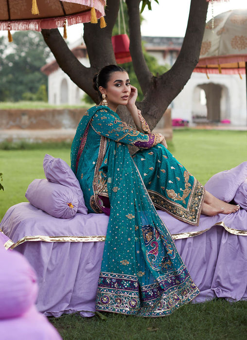 Sona Seagreen Mehndi Long Shirt