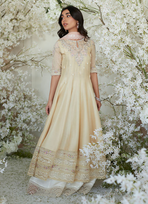 Pomello Lemon Kalidaar And Dupatta