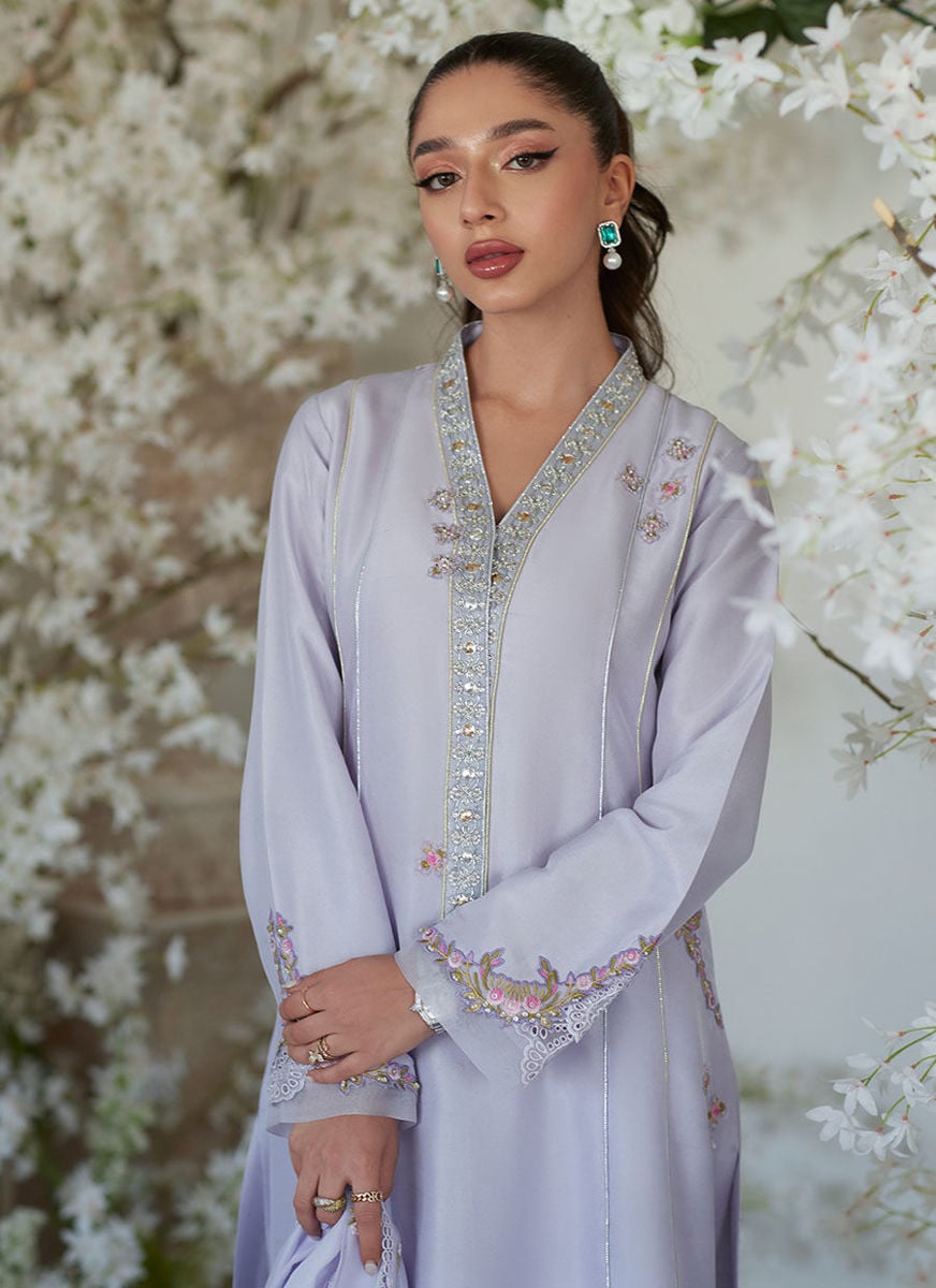 Willa Lilac Shirt And Dupatta