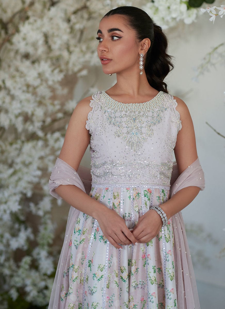 Neenee Pink Kalidaar And Dupatta