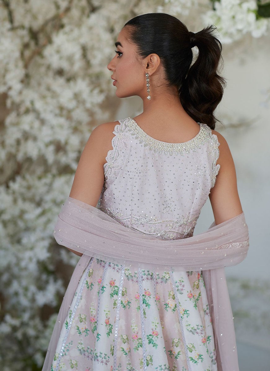 Neenee Pink Kalidaar And Dupatta