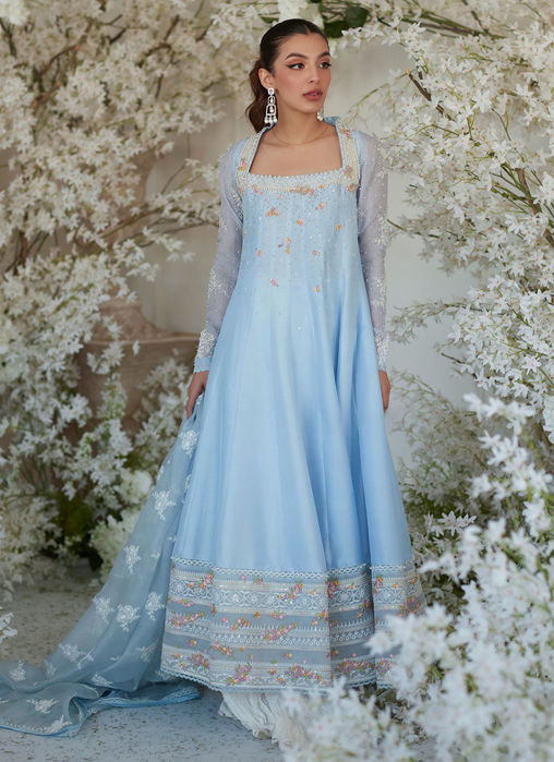 Nilla Kalidaar And Dupatta