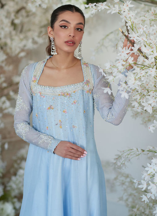 Nilla Kalidaar And Dupatta