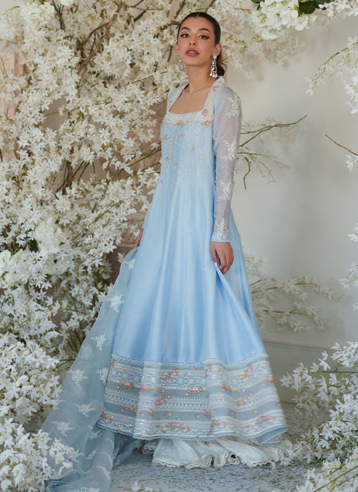 Nilla Kalidaar And Dupatta