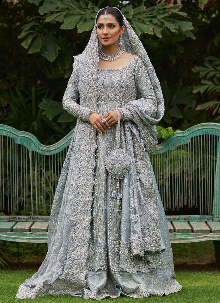 Heavy Designer Indian Wedding Dress in Long Shirt Trouser