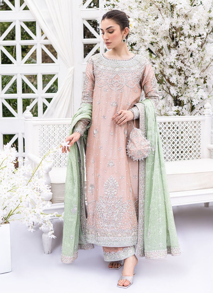 Pink geometric print pintex short kurta