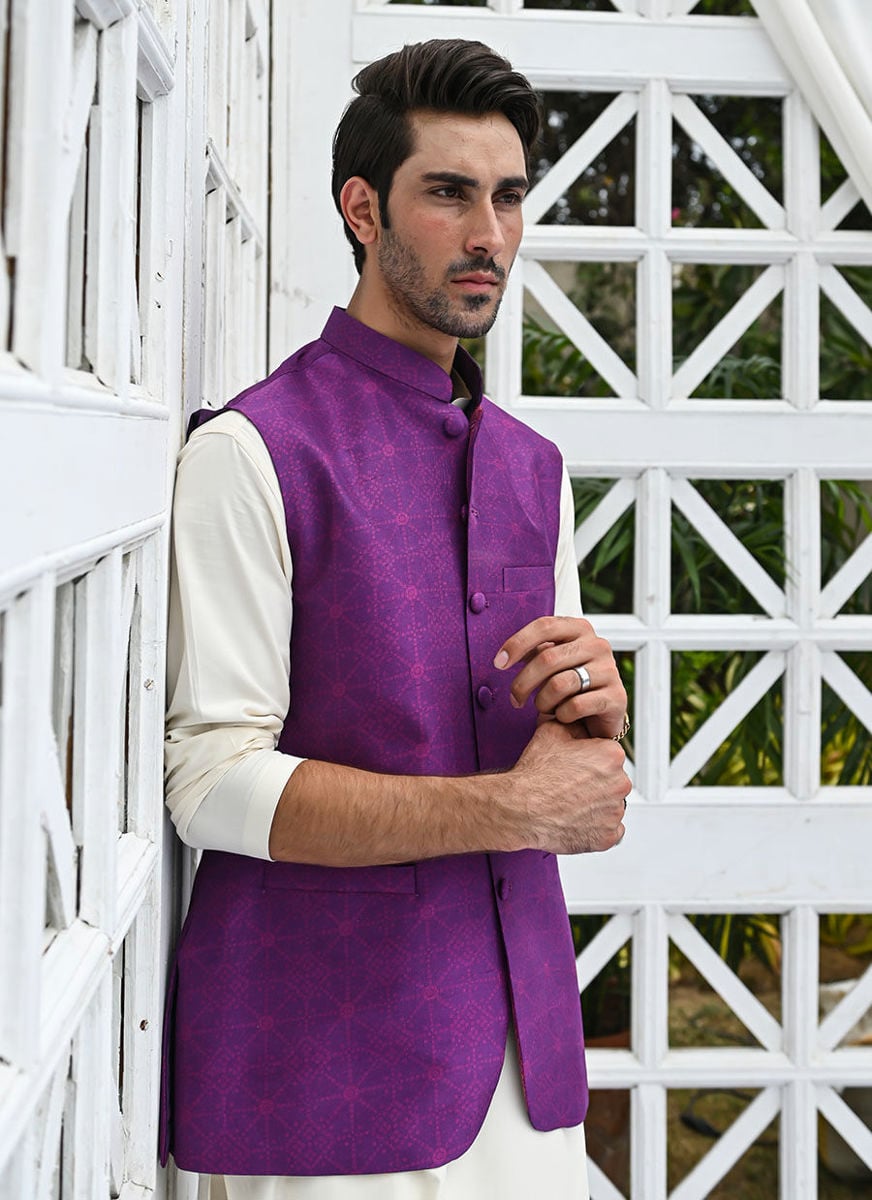 Farzaneh Purple Waistcoat