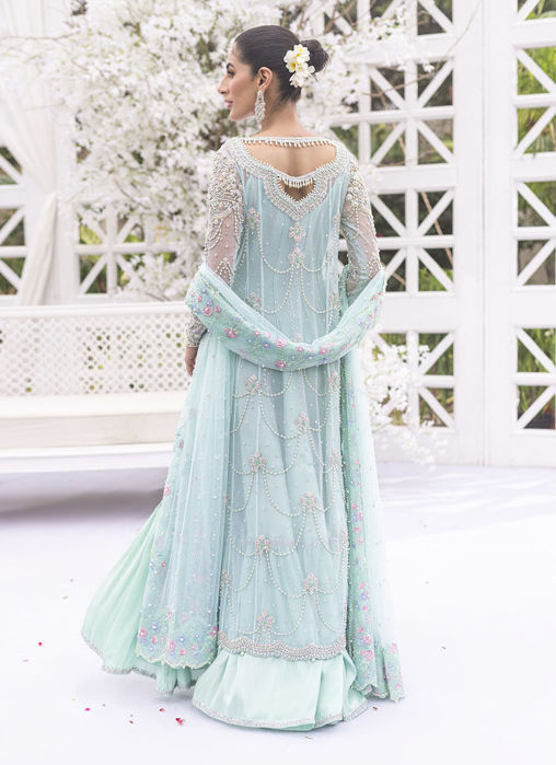 Janan Aqua Panelled Shirt