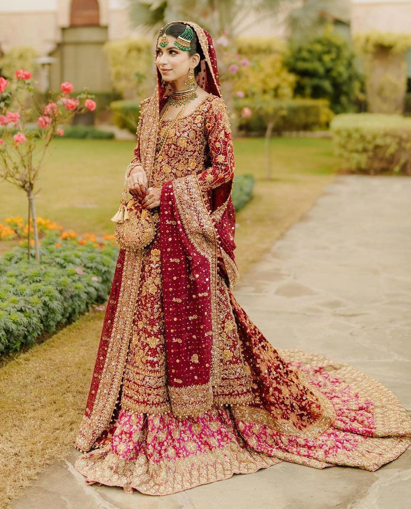 Picture of FTA bride, in red