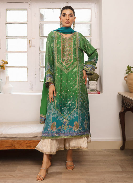 Izma Ombre Shirt And Dupatta