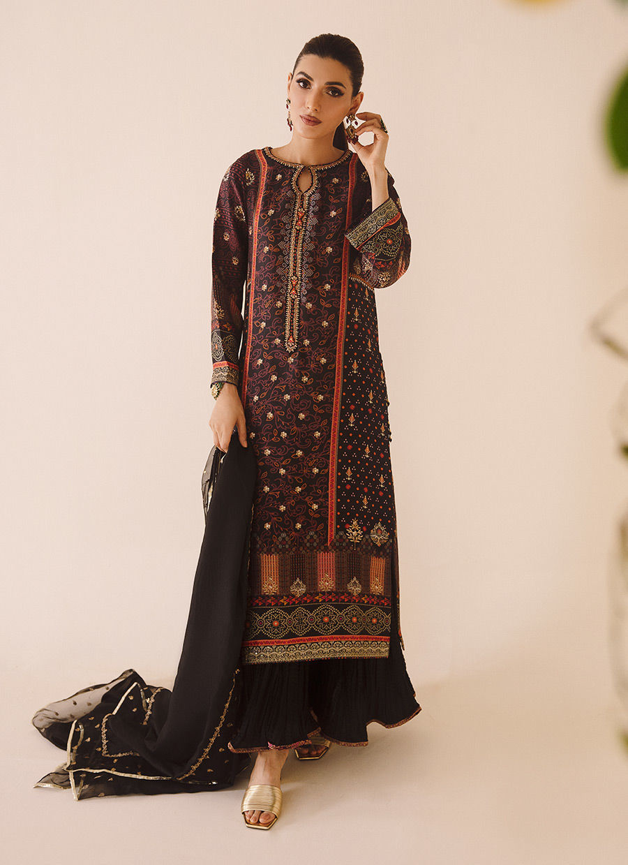 Dama Onyx Shirt and Dupatta - Farah Talib Aziz