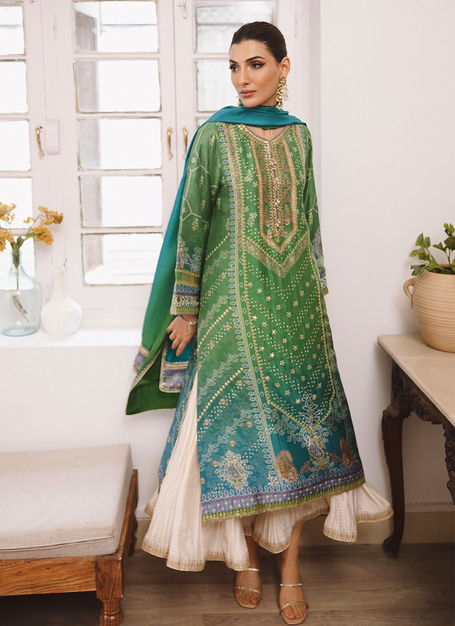 Izma Ombre pants only with Modern Styling | Farah Talib Aziz