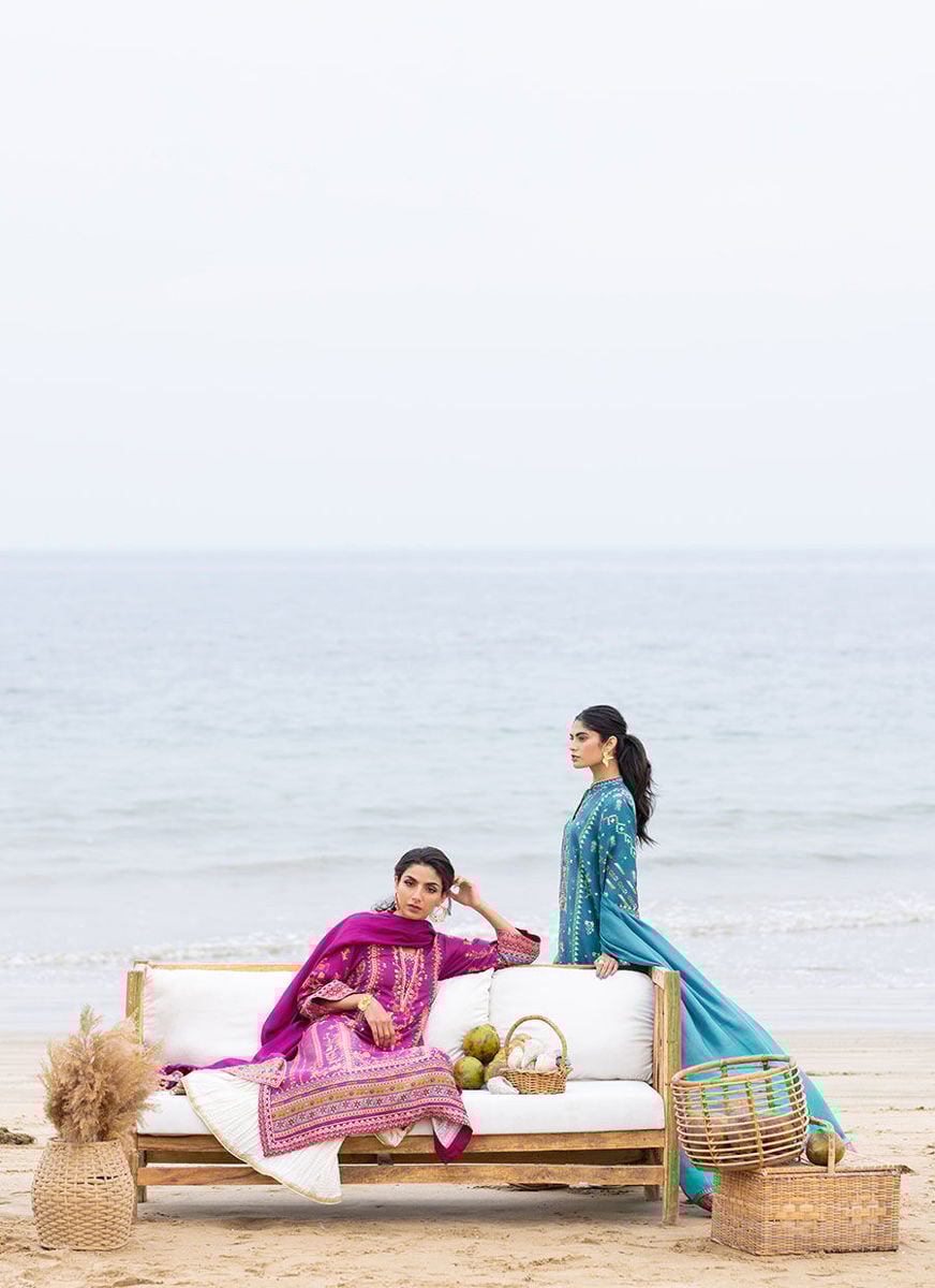 Oceana Teal Shirt And Dupatta