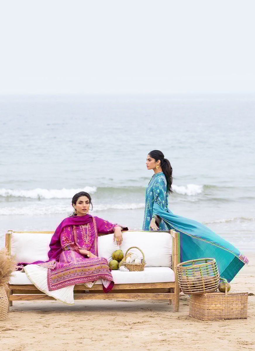 Aelia Magenta Kurta And Dupatta