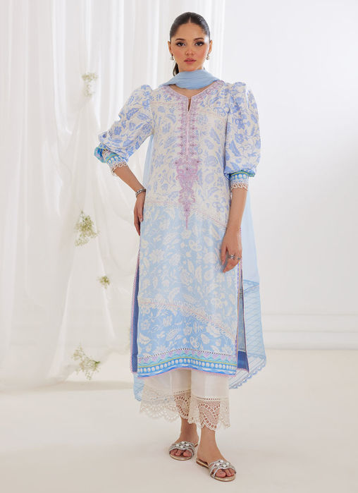 Picture of Aurelia Ice Blue Shirt And Dupatta
