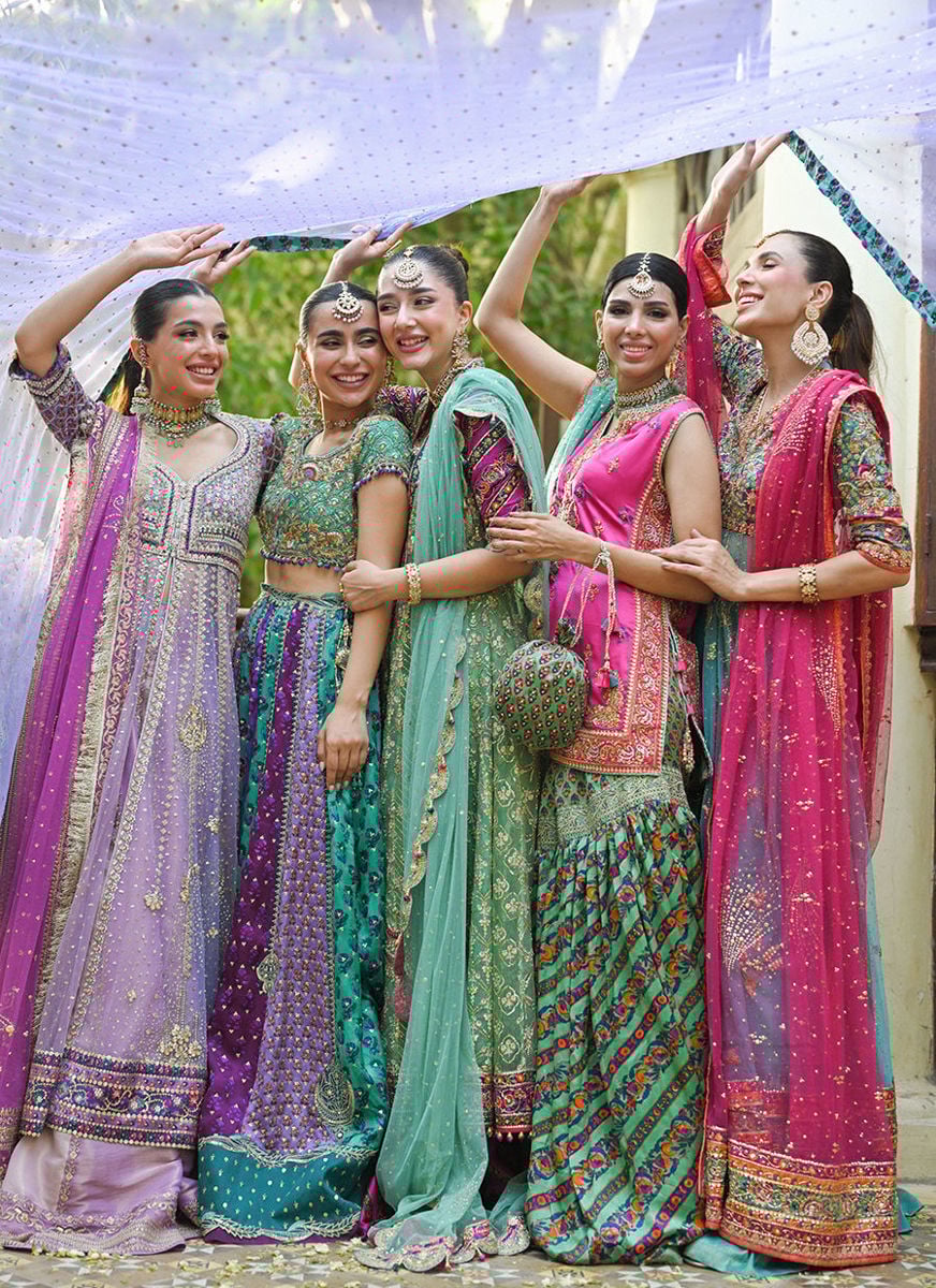 Elena Rani Pink Shirt With Block Printed Gharara