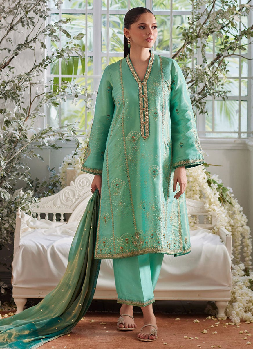 Mereen Ferozi Shirt And Dupatta
