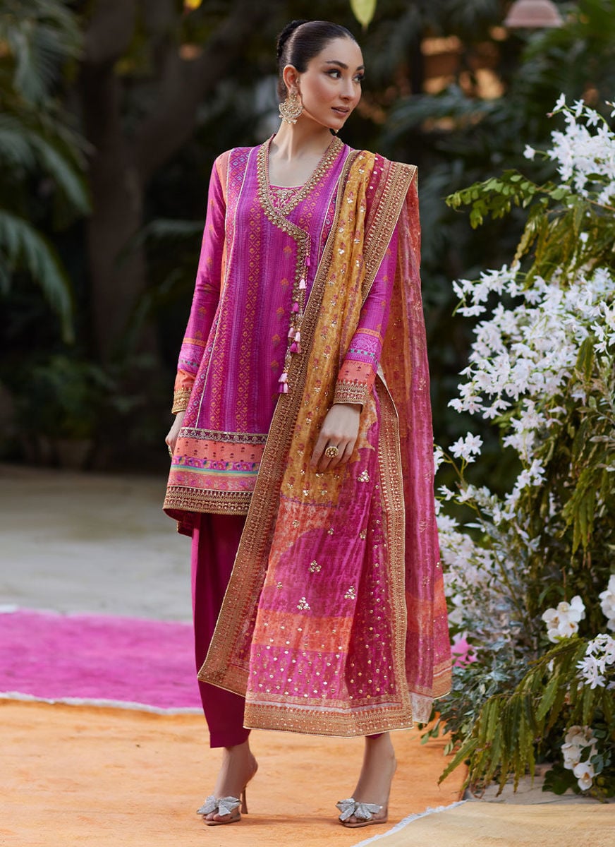 Sibel Short Angharka And Dupatta